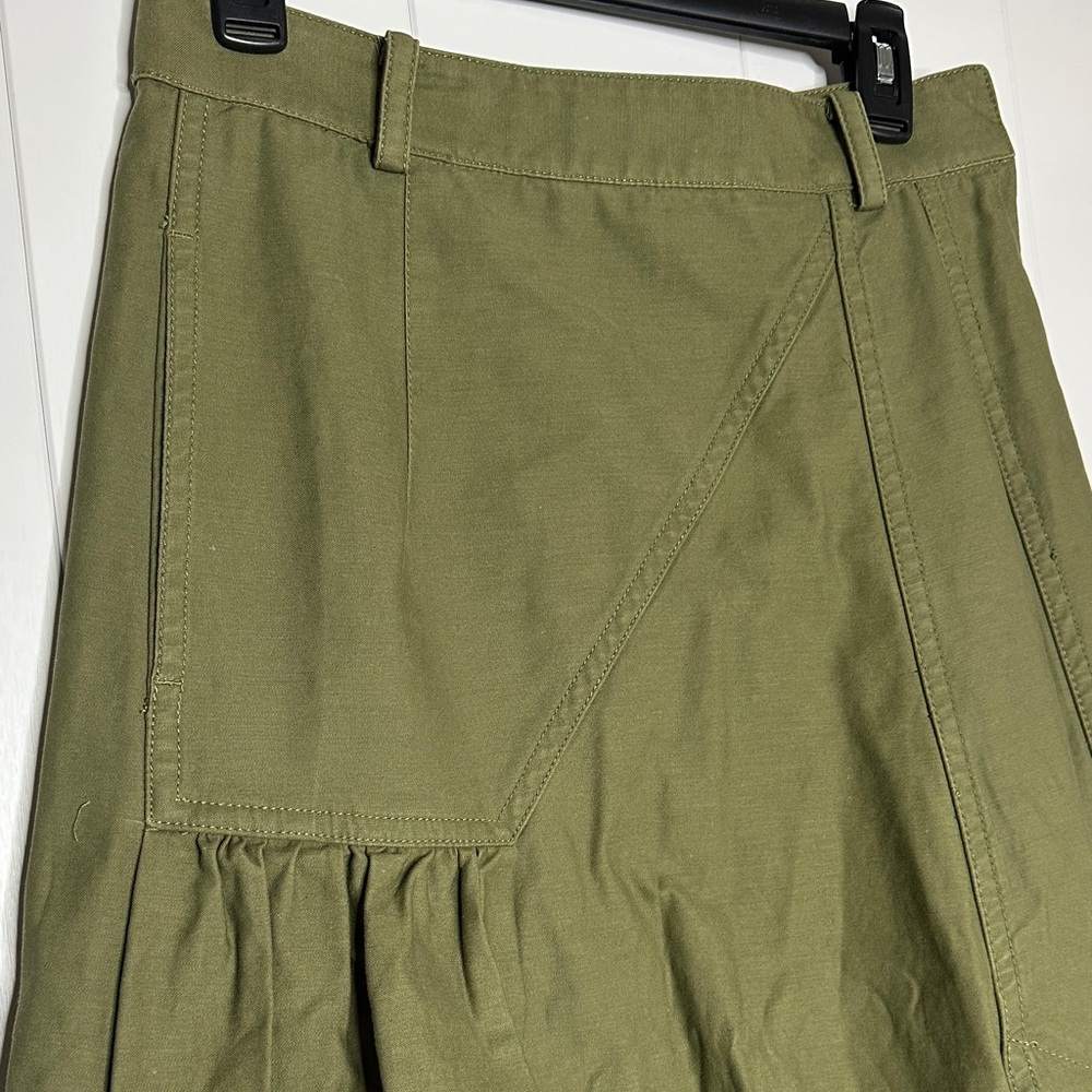 3.1 Phillip Lim Asymmetrical Olive Skirt - Picture 3 of 8